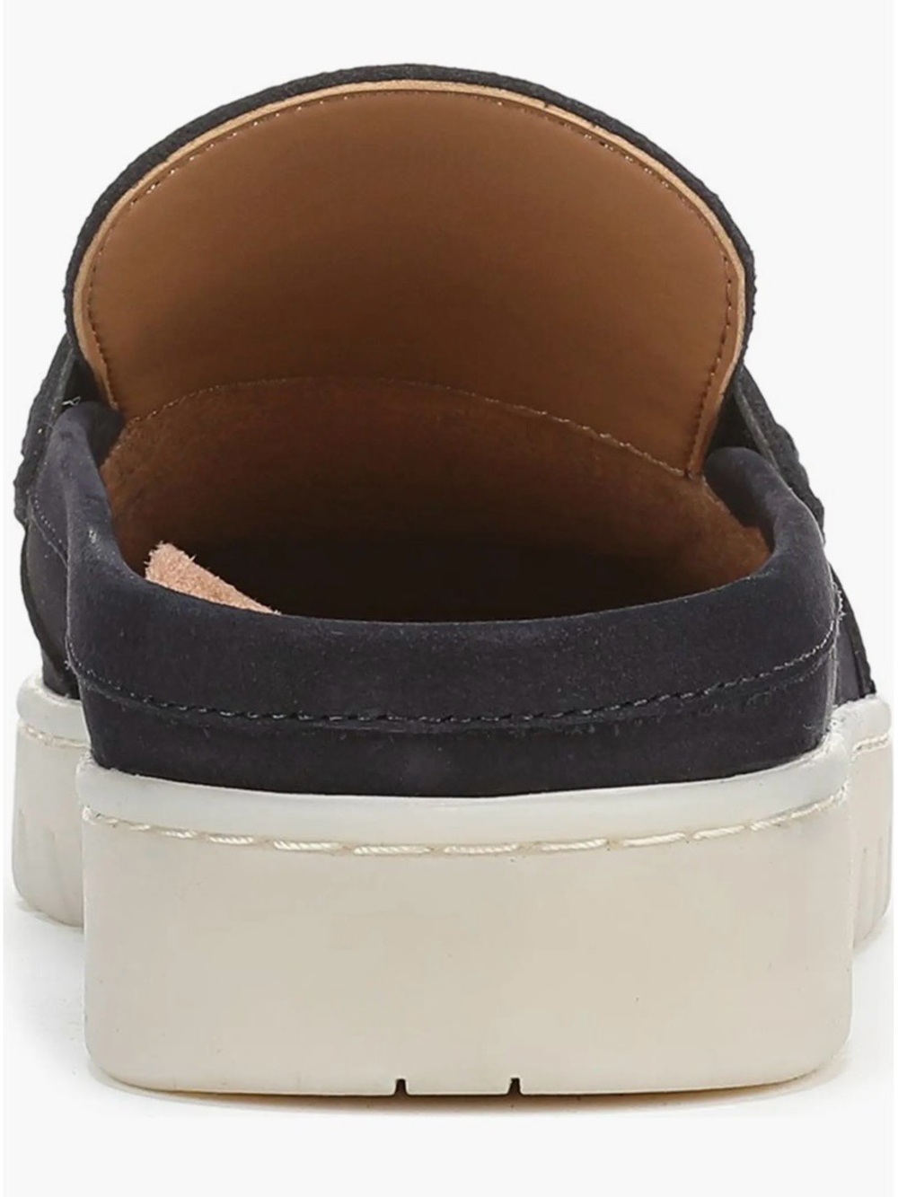 NWOB Vionic Uptown Penny Suede Loafer Mule in Navy Blazer - Picture 3 of 6